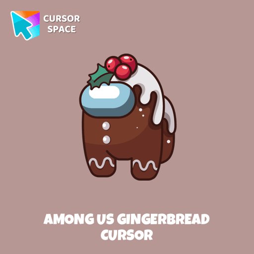 Among Us Gingerbread cursor pointer cursor